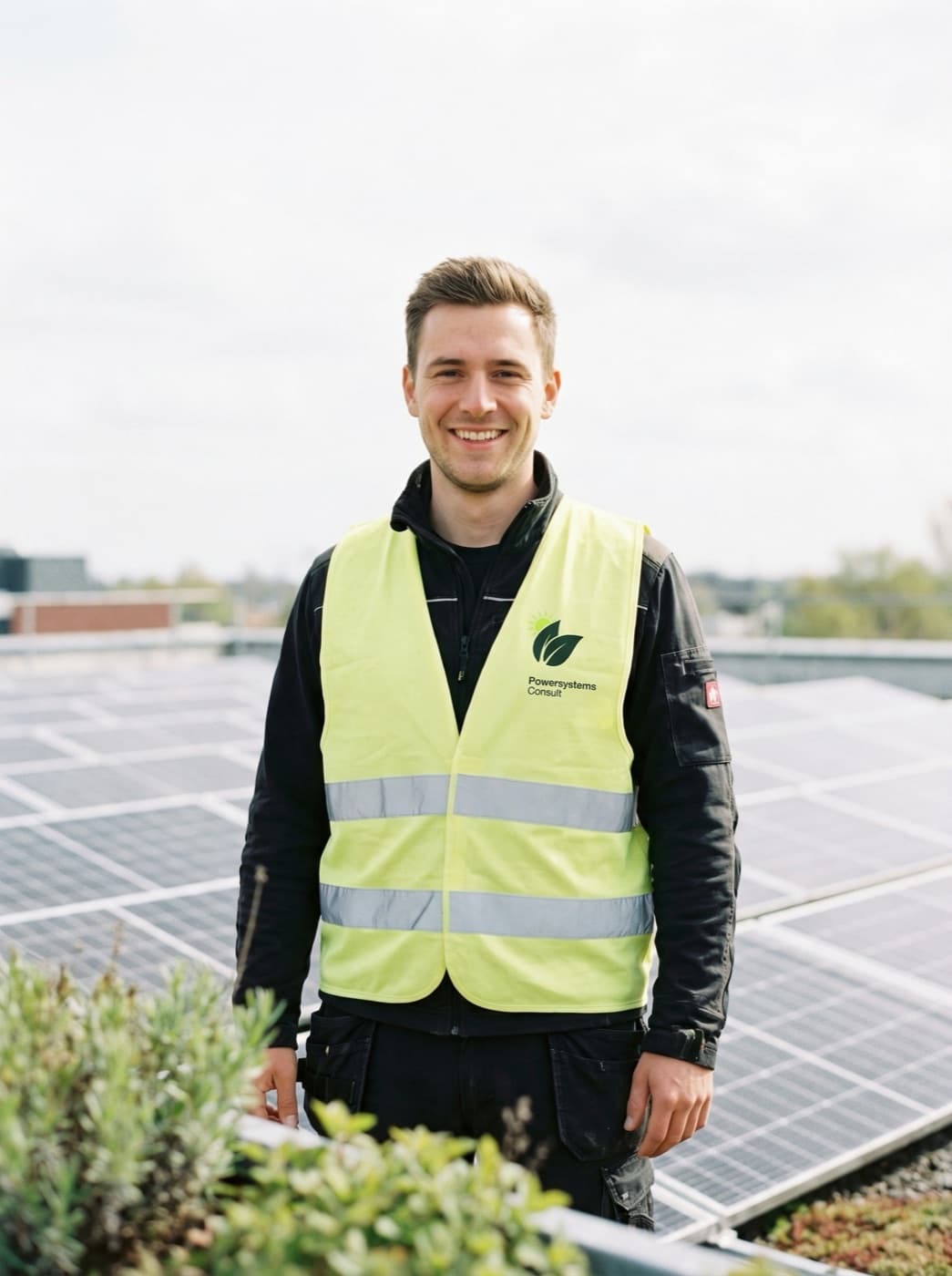 Ingenieur bei der Energieberatung